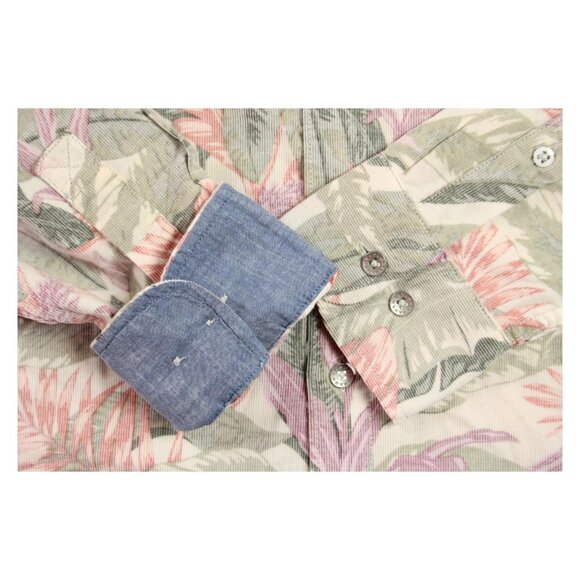 Tommy Bahama Coastline Cord Lush Vines Shirt Men's Large Sweet Chili - Picture 6 of 9